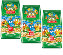 3 PACK x 300G Alphabet Pasta &amp; Noodles Durum Wheat Makfa МАКФА Made in Russia RF - £6.99 GBP