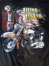 Living Legend Motorcycle Black Tee Shirt Size Xxl Men Women Adult T85 Biker New - £5.23 GBP