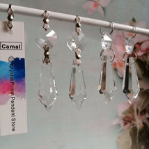 20PCS Clear Crystals Prism 38mm Drop Pendant For Chandelier Wedding Lamp... - £11.12 GBP