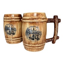Pair of Vintage Williamsburg VA Barrel Mugs – The Governor's Palace Souvenir - $429.68 MXN