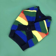 Rainbow Striped Dog Cardigan: A Burst Of Color For Your Pup - £24.67 GBP