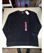 Members Mark French Terry Crewneck Sweatshirt Black Women’s Size XL - $405.18 MXN