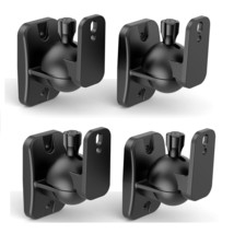 4P-Black Speaker Mounts Kit, Bookshelf Speaker Wall Screws Mounts, Hold ... - $52.24