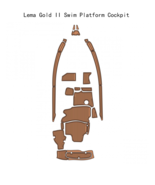 Lema Gold II Swim Platform Cockpit Boat EVA Faux Teak Deck Floor Pad - $2,042.65 CAD