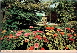The Butchart Gardens Victoria British Columbia Postcard Posted 1973 - £5.41 GBP