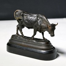 Very rare 19C antique russian miniature cast iron cow figurine Kasli  - £198.16 GBP