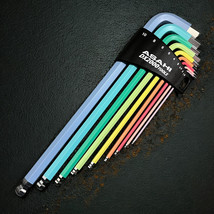 Asahi AQKUS91 Auroline Catcher ball 9pc. Metric ballpoint hex L-wrench set - $78.88