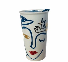 Starbucks mug cup travel tumbler Swarovski crystal lips Siren Mermaid RARE 2016 - £134.46 GBP