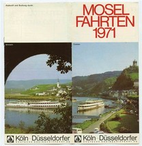 Mosel Fahrten 1971 Passenger Brochure MS Europa Koln Dusseldorfer - £17.32 GBP