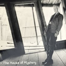 Interior Leaning House Of Mystery Oregon Vortex Gold Hill Photograph Vintage Old - $12.95