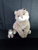 Folkmanis Furry Folk Plush Hand Puppet Bobcat Lynx 15&quot; Stuffed Animal + ... - £51.34 GBP
