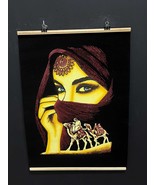Hand-Painted Black Velvet Artwork, Ancient Egyptian Painting Bedouin Wom... - $1,825.93 MXN