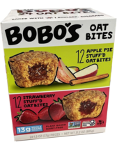 (24 Count)Bobo&#39;s Oat Bites Variety Pack Stuff&#39;d Apple Pie/Strawberry 1.3... - $21.50