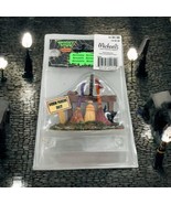 Lemax 2014 Spooky Town Broom Parking Rack Black Cat Halloween Village Decor - $212.86 MXN