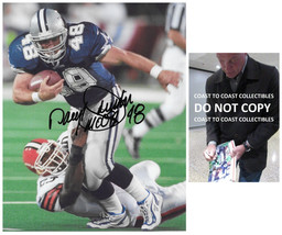 Daryl Johnston Signed Dallas Cowboys Football 8x10 Photo proof COA autographed,, - £63.11 GBP