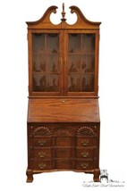 JASPER CABINET Solid Oak Traditional Style 35&quot; Secretary Desk w. Lighted... - £955.75 GBP