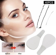 40Pcs/Set Invisible Thin Face Stickers V-Shape Face Facial Line Wrinkle ... - £6.30 GBP