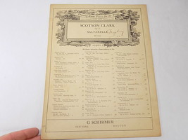 Antique Sheet Music Scotson Clark Saltarelle Pieces For The Piano 1912 - £7.00 GBP