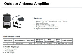 Outdoor Antenna Amplifier - £39.53 GBP