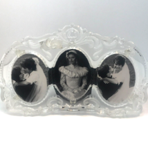 Mikasa Princess Crystal Photo Picture Photo Frame Triple Oval Made in Germany - $14.84