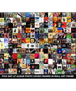 LP ALBUM ART PHOTO FRAMED RECORD ALBUM COVERS EXACT LP SIZE 12.75 X 12.7... - £31.90 GBP