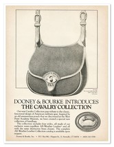 Dooney &amp; Bourke Cavalry Saddle Bag Vintage 1986 Full-Page Print Magazine Ad - £7.75 GBP