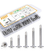 180-Piece Stainless Steel Self-Tapping Sheet Metal Screw Assortment Kit - $21.61 CAD