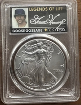 2021 P- American Silver Eagle- PCGS- MS70- T1- Emergency Iss- Goose Gossage - £131.16 GBP