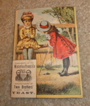 Vintage 1880s VTC Trade Card Twin Brothers Waterloo Yeast Company - £18.62 GBP