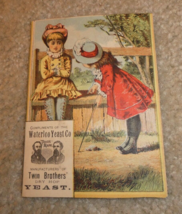 Vintage 1880s VTC Trade Card Twin Brothers Waterloo Yeast Company - £18.62 GBP