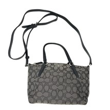 Coach purse Jacquard canvas Mini Kelsey Crossbody gray black shoulder bag - $82.17