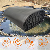 20ft*20ft 12mil Fish Pond Liners Gardens Pools HDPE Impervious Aquaculture - £54.92 GBP