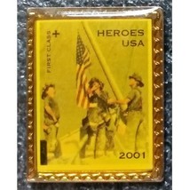 2001 Heroes USA First Class Stamp Pin - $4.50