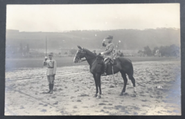 1919 RPPC General on Horseback Saluting Foto-Vajta Prague Postcard Giraud? - £23.99 GBP