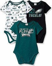 NFL Philadelphia Eagles Pack of 3 Infant Bodysuit &quot;I&#39;M SET TO PLAY&quot; 6-12M - £23.88 GBP