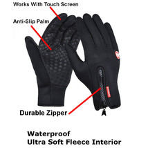 Neoprene Touch Screen Waterproof Motorcycle Cruiser MX Winter Gloves M L XL - £7.93 GBP