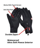 Neoprene Touch Screen Waterproof Motorcycle Cruiser MX Winter Gloves M L XL - £7.82 GBP