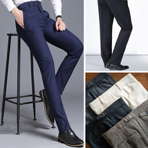 3 x Mens Dress Pants Slim Fit Bespoke Custom Made Mens Trousers, Slacks - £92.93 GBP