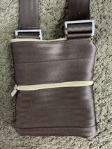 Maggie Bags Seatbelt Bag Crossbody Purse Brown Zippers  Perfect For Travel - $35.86 CAD