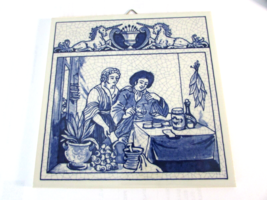 DELFT HOLLAND PILL TILE APOTHECARY THE HERBALIST BURROUGHS WELLCOME CO L... - £7.70 GBP