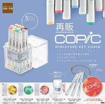 COPIC Markers Miniature Key Chain Set of 5 - Carrying Case Green Red Yellow Mix - £45.48 GBP