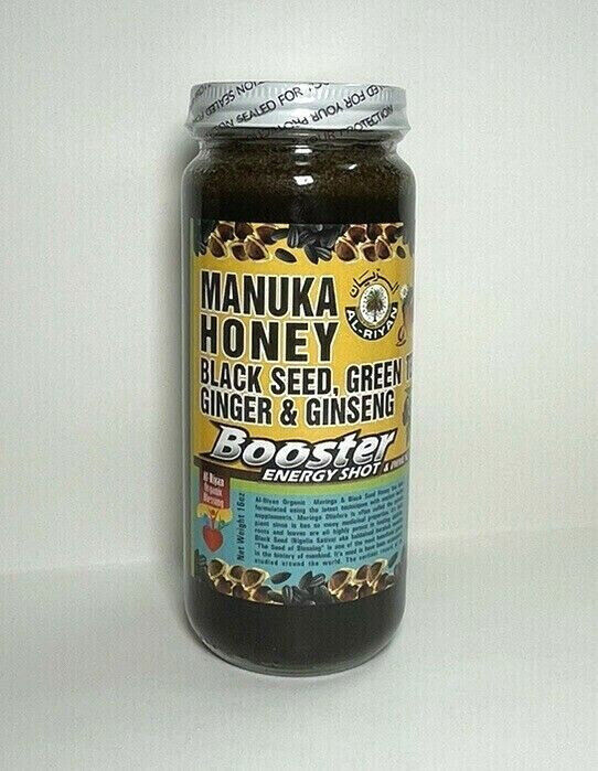 Manuka Honey With Black Seed Green Tea Ajwa Ginger Dietary Supplement, A... - $25.49