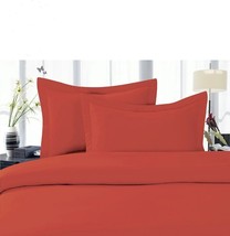 Yves Delorme Triomphe Coral Queen Sheet Set 4PC Orange 100% Cotton Sateen NEW - £298.91 GBP