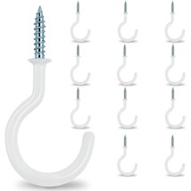 2.9&quot; Large Ceiling Hooks, 12 Pcs Heavy Duty Screw-In Wall Hooks, Vinyl C... - $12.99