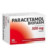 Paracetamol Biofarm 500 mg, 50 tablets pain fever reliever - £16.78 GBP