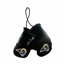 Los Angeles Rams NFL Mini Boxing Gloves Rearview Mirror Auto Car Truck - £7.58 GBP