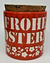 Vinage Waechtersbach Frohe Ostern 4¼&quot; Tall Container West Germany (U27) - £39.10 GBP