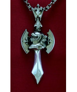 Maxi Sterling Silver WARRIOR DAGGER PENDANT Men and Women.Heavy Rocker B... - $175.00