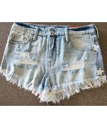 Mossimo Supply Co.™ ~ Size 2 ~ Red White Blue Frayed Hemline ~ Distresse... - $22.44