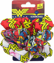 Wonder Woman 19940 Scrunchies 3 Pack Hair Ties Ponytail Holder - $15.84